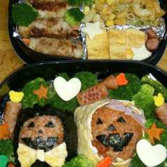 ハロウィンぽい？お弁当-レシピのメイン写真
