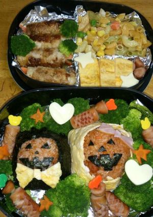 ハロウィンぽい？お弁当-レシピのメイン写真