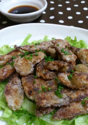 簡単＊鶏皮のパリパリ焼き・柚子胡椒風味-レシピのメイン写真