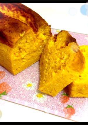 HMでかぼちゃと豆腐のパウンドけーき♪-レシピのメイン写真