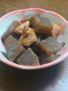 蒟蒻と鶏肉炒め!-レシピのメイン写真