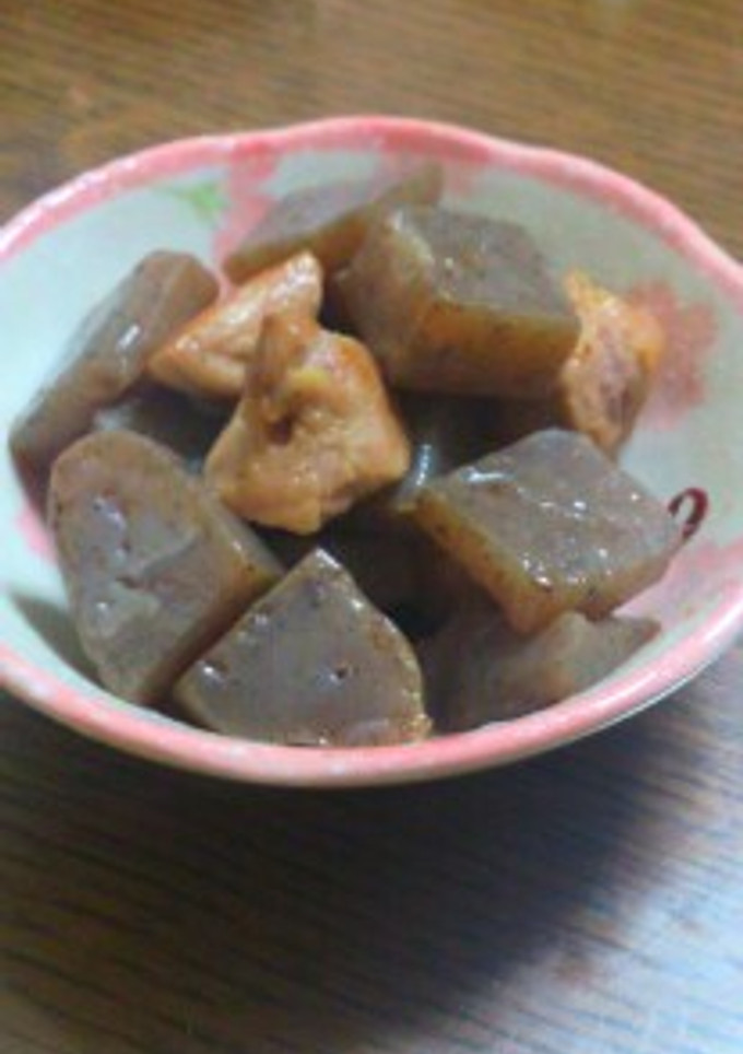 蒟蒻と鶏肉炒め！-レシピのメイン写真