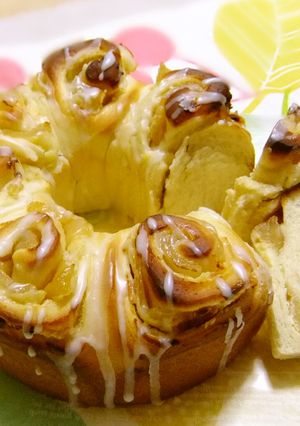りんごとクリームチーズのリングパン♪-レシピのメイン写真