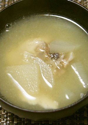 はまちのアラの味噌汁-レシピのメイン写真