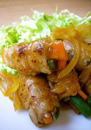 お弁当にも◎簡単♪野菜巻き豚肉の南蛮漬け-レシピのメイン写真