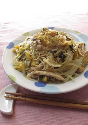 高菜漬けdeそうめんチャンプルー-レシピのメイン写真