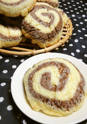 うずまきチョコメロンパン-レシピのメイン写真
