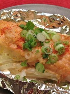 鮭の味噌マヨホイル焼き-レシピのメイン写真