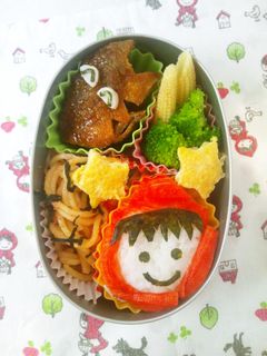 キャラ弁!すぐできる!赤ずきんちゃん弁当-レシピのメイン写真