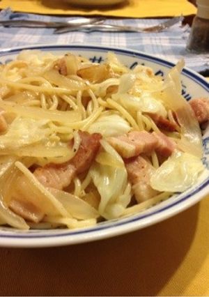 キャベツとベーコンのペペロンチーノ風-レシピのメイン写真
