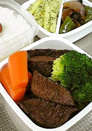 お弁当仕様☆牛バラ肉の和風ステーキ-レシピのメイン写真