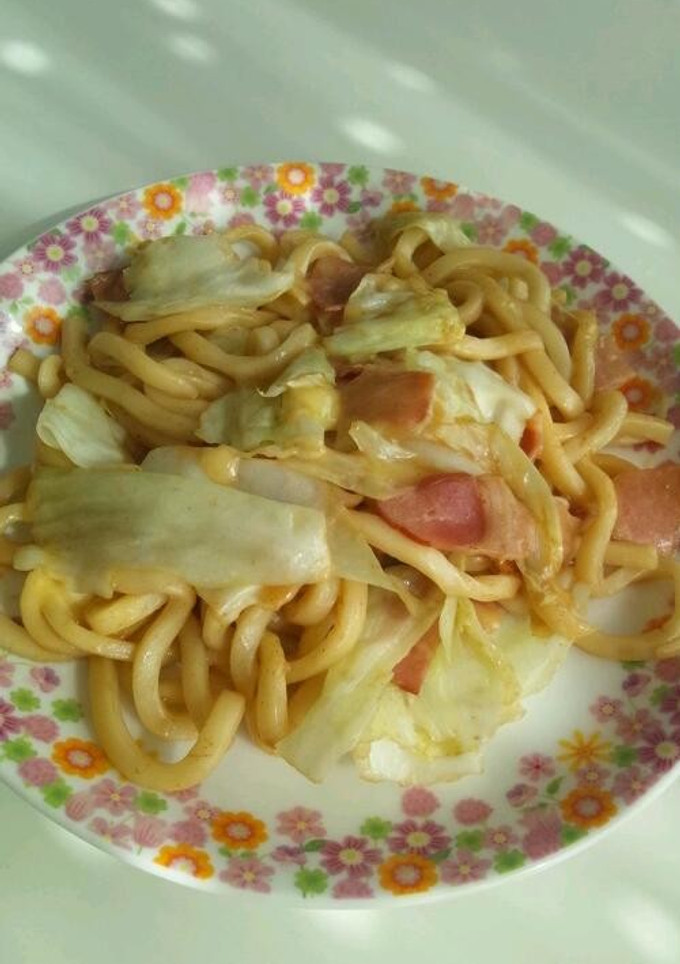 簡単♡とろとろチーズの焼きうどん♪-レシピのメイン写真