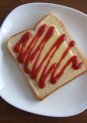 ずぼらな私のお昼ご飯（チーズトースト）-レシピのメイン写真