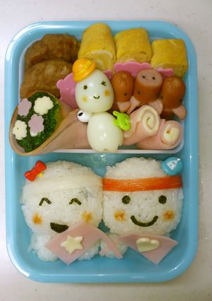 キャラ弁：運動会がんばれ~のお弁当-レシピのメイン写真