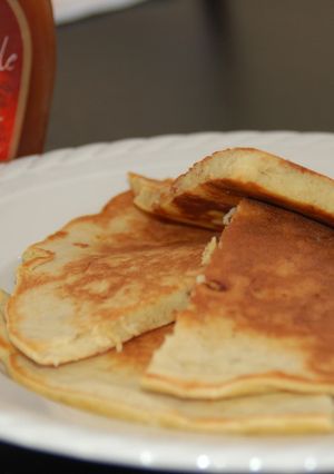 ヘルシーモチモチ!こうやバナナパンケーキ-レシピのメイン写真