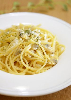 レンジでパスタ♪ボンゴレビアンコ-レシピのメイン写真