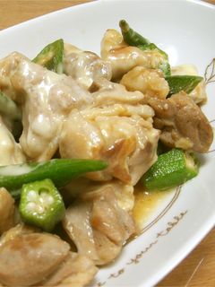 鶏肉とオクラのチーズ焼き☆-レシピのメイン写真