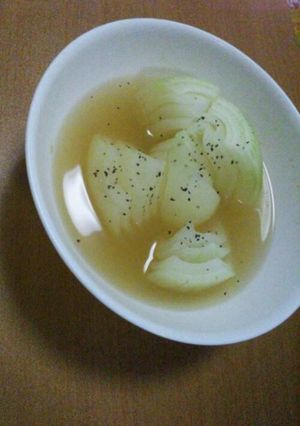 レンジで簡単！たまねぎのスープ-レシピのメイン写真