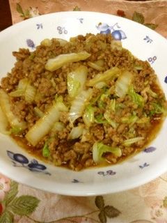 *白菜と挽肉のトロッと煮*-レシピのメイン写真