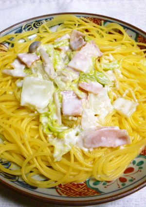 和風クリームパスタ-レシピのメイン写真