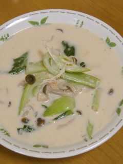 青梗菜の豆乳スープ-レシピのメイン写真