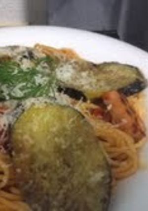 揚げ茄子とベーコンのトマトパスタ-レシピのメイン写真