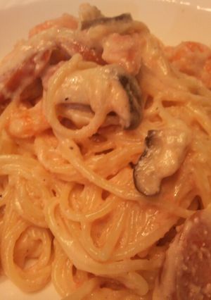 ルーミックで簡単めんたいクリームパスタ-レシピのメイン写真