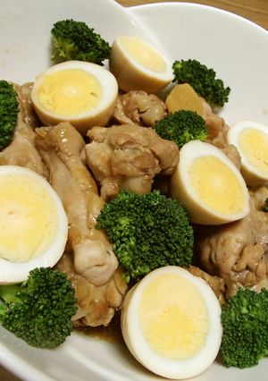 鶏手羽元とゆで卵の甘辛煮-レシピのメイン写真