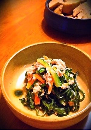 切り昆布とツナの胡麻ドレサラダ♪-レシピのメイン写真