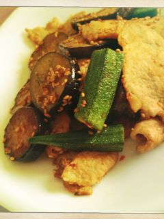 茄子と豚肉のピリ辛炒め-レシピのメイン写真