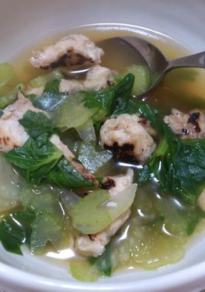 ｾﾛﾘのｽｰﾌﾟ-レシピのメイン写真