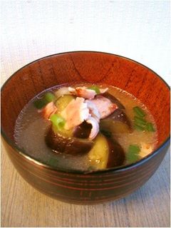 なすとベーコンのお味噌汁*-レシピのメイン写真