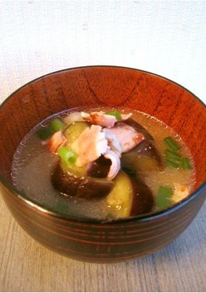 なすとベーコンのお味噌汁＊-レシピのメイン写真