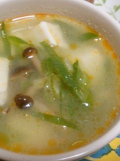 キノコと豆腐のあったかスープ-レシピのメイン写真