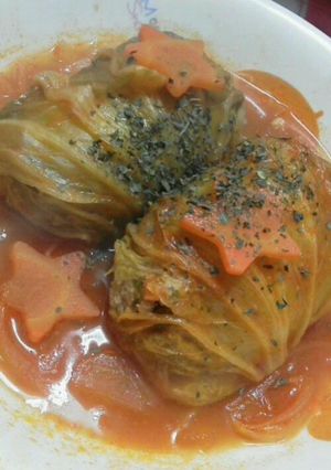 ロール白菜【トマトソース】-レシピのメイン写真