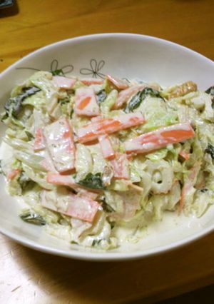 キャベツのボイルサラダ。ゴママヨ風味-レシピのメイン写真