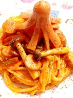 チーズこってりナポリタン♫-レシピのメイン写真
