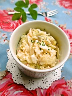 *キャベツとカニカマの卵サラダ*-レシピのメイン写真