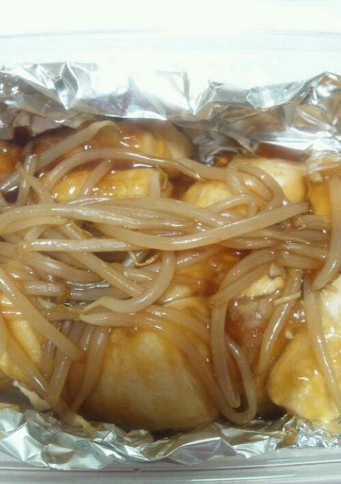簡単！揚げだし豆腐ともやしのあんかけ♪-レシピのメイン写真