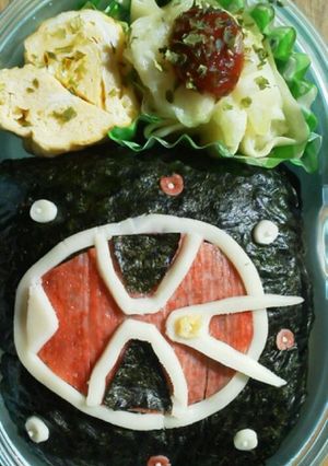 キャラ弁　仮面ライダー　ｳｨｻﾞｰﾄﾞ-レシピのメイン写真