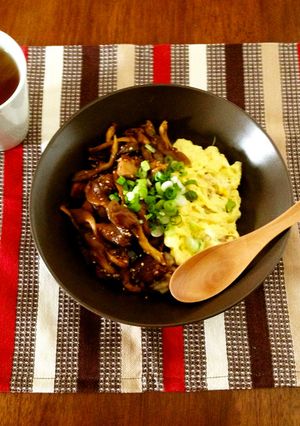 舞茸・なす・チキンの☆生姜焼き丼-レシピのメイン写真