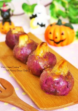 ハロウィン♡紫芋と栗のスイートポテト-レシピのメイン写真
