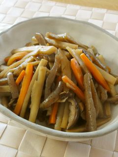 母の味☆食感楽しむ♪五目きんぴら-レシピのメイン写真