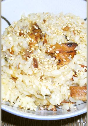 簡単炊き込みご飯！さんまの蒲焼きの缶詰で-レシピのメイン写真