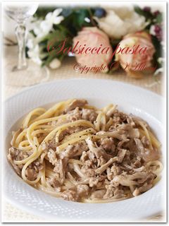自家製サルシッチャと舞茸のクリームパスタ-レシピのメイン写真