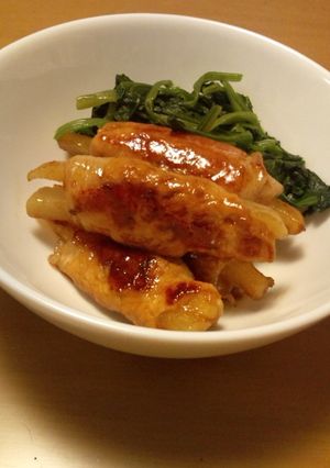 お弁当にも！簡単豚肉巻きポテトの照り煮-レシピのメイン写真