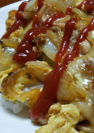 オムライスみたいな洋風親子丼-レシピのメイン写真