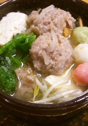 オモニのマロニー入り肉団子♪ダシダでお鍋-レシピのメイン写真