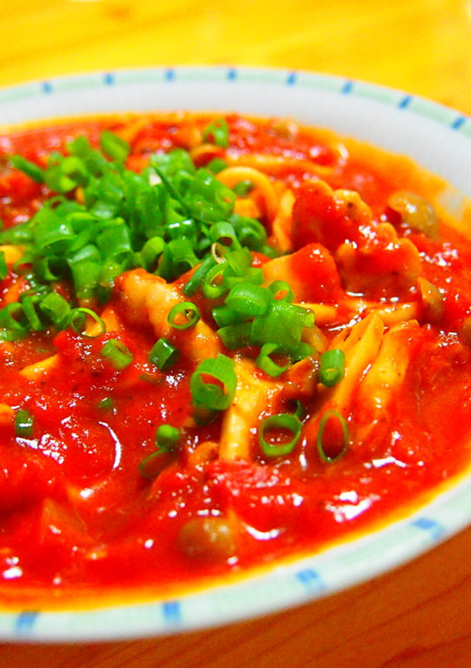 鶏肉ときのこのトマト煮込み♪-レシピのメイン写真
