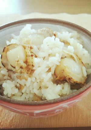ベビーホタテの炊込みご飯-レシピのメイン写真